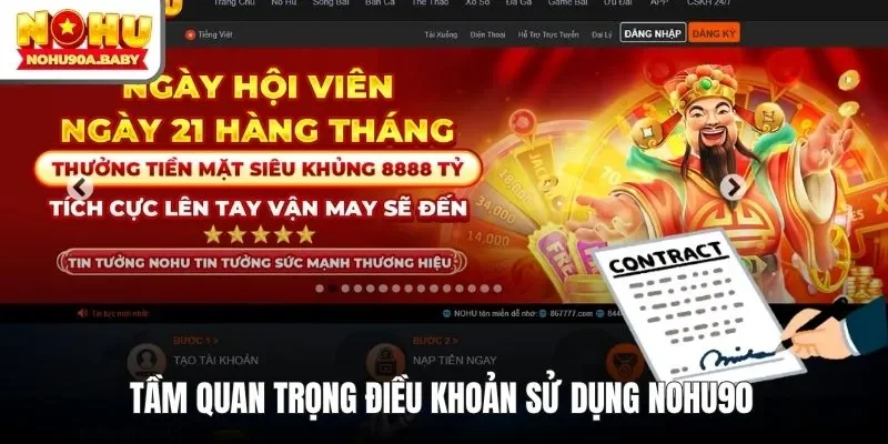 Tầm quan trọng điều khoản sử dụng NOHU90